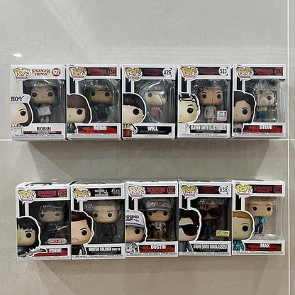YODAR 10 Pack Acrylic Floating Shelves for Funko Pop in-The-Box Figures, Display Case for Boxed Characters, Wall Mounted Shelf with Mounting Kit, Perfect for Decoration & Storage