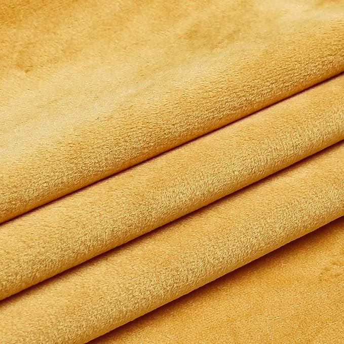 NiNi ALL Decorative Throw Pillow Covers Velvet 22x22 Inch Pack of 2 Yellow Cushion Covers Soft for Couch Sofa Bedroom Living Room Outdoor
