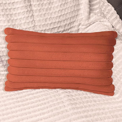 2 Pack 12x20 Pillow Cover Velvet Pillow Covers, Faux Fur Oblong Throw Pillow Covers for Living Room Decorations Throw Pillow Case, Throw Pillow Cover Cushion Cover for Home Sofa Bedroom Car, Rust