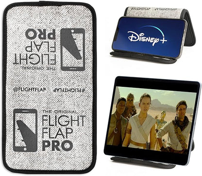Airplane Phone Holder, Flexible Cell Phone Holder, Folding Cellphone Stand for Desk, Bed, Office, Treadmill - Airplane Gadgets for Long Travel Accessories - Plane Essentials (Pro)