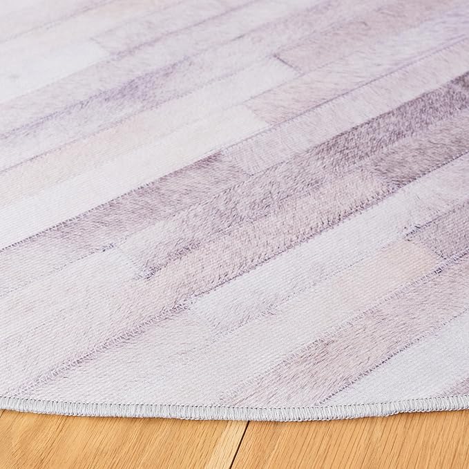 SAFAVIEH Faux Sheep Skin Collection 2'6" x 4' Light Pink FSS235U Silken Glam 2.35-inch Thick Accent Rug