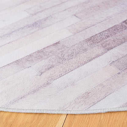 SAFAVIEH Faux Sheep Skin Collection 2'6" x 4' Light Pink FSS235U Silken Glam 2.35-inch Thick Accent Rug