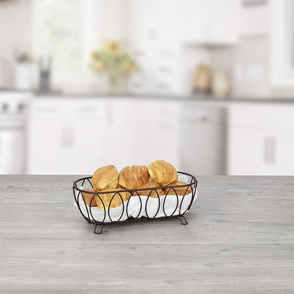 Spectrum Diversified Leaf, Bronze Bread Basket