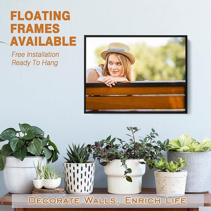 GMissT Canvas Prints With Your Photos - Personalized Pictures On Canvas Custom Poster for Home Decor - Floating Frames & Gift Wrapping Available