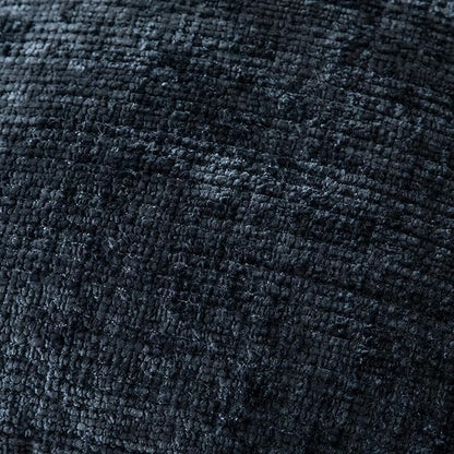 Yaertun Pack of 2 Chenille Textured Decorative Throw Pillow Covers Accent Solid Cushion Cover Soft Cozy Pillow Case with Velvet Back for Couch Sofa Bed Living Room 18x18 Inch Dark Blue