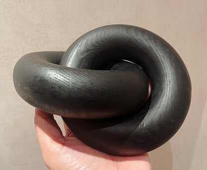 Coffee Table Decor Book Shelf Decor Accents Home Decor Decorative Object Modern Farmhouse Home Decor Wood Knot Decor Chain Link Decor (Black)