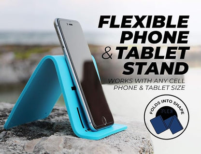 iFLEX Buddy Cell Phone and Tablet Stand Companion - Ideal for Air Travel, Work, and Home Use - Flexible Holder for All Mobile Devices - The Ultimate iPhone Cell Phone Stand Solution