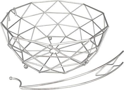 ROSYLINE Fruit basket banana hanger, removable banana hanger, home decoration (chrome)