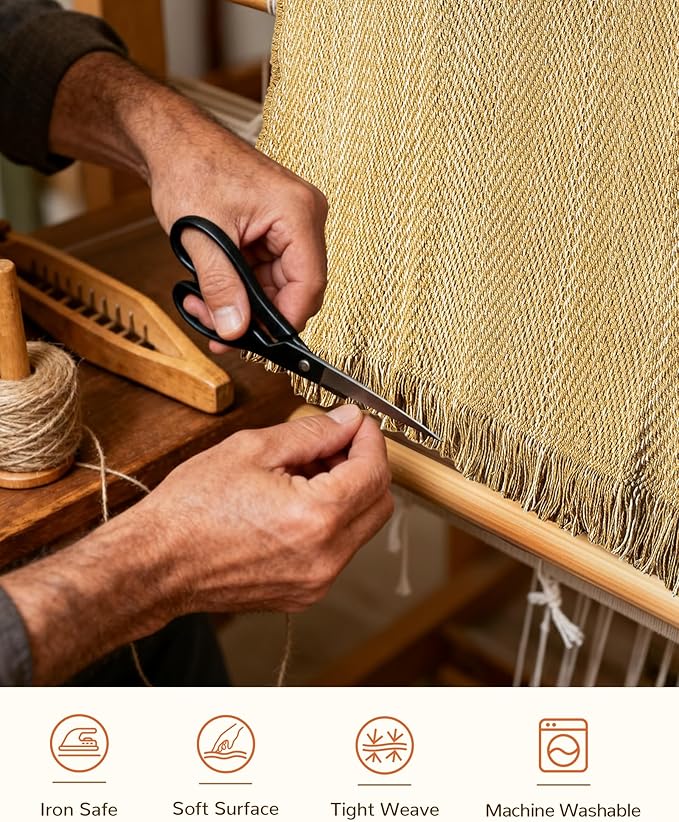 BESTSWEETIE 3x5 Washable Rug Hand-Woven Low Pile Soft Modern Farmhouse Bohemian Decor Reversible Braided Rugs with Tassels Throw Carpet for Living Room Bedroom Entryway Bathroom, Natural Jute