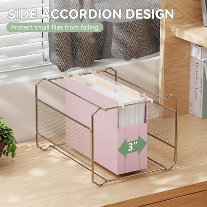 Plastic Extra Wide Hanging File Folder Letter Size,Heavy Duty Reinforced 3" Expansion Accordian Pocket,6 Pack Filing Cabinet Folders with Tabs,Pastel Color Hanging Organizer for Bulky Files