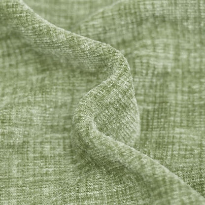 CaliTime Throw Pillow Covers Decorative 22 X 22 Inches Pack of 2 Cotton Thread Stitching Edges Solid Dyed Soft Chenille Cushion Cases for Couch Sofa Bed Living Room Farmhouse Sage Green