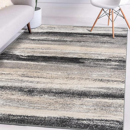 LUXE WEAVERS Tower Hill Abstract Gray 8x10 Area Rug