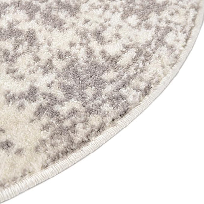 Rugs.com Arlington Collection Rug – 12 Ft Round White Medium-Pile Rug Perfect for Kitchens, Dining Rooms