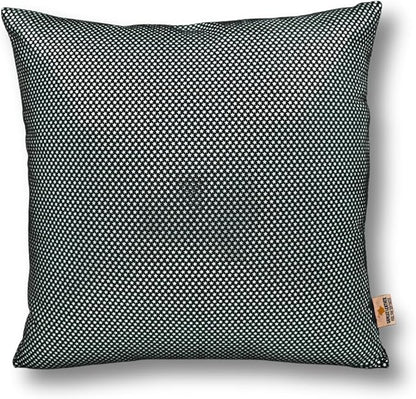 Star Sparkling Suede Leather Pillow Cover, Square Soft Silver Metallic Throw Pillow Covers, Pillow Cases for Home Décor, Sofa, Couch Chair, Car (14x14 Inches, Sparkling Black Pack of 1)