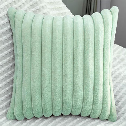 2 Pack 26x26 Pillow Cover Velvet Pillow Covers, Faux Fur Square Throw Pillow Covers for Living Room Decorations Throw Pillow Case, Throw Pillow Cover Cushion Cover for Sofa Bedroom Car, Sage Green