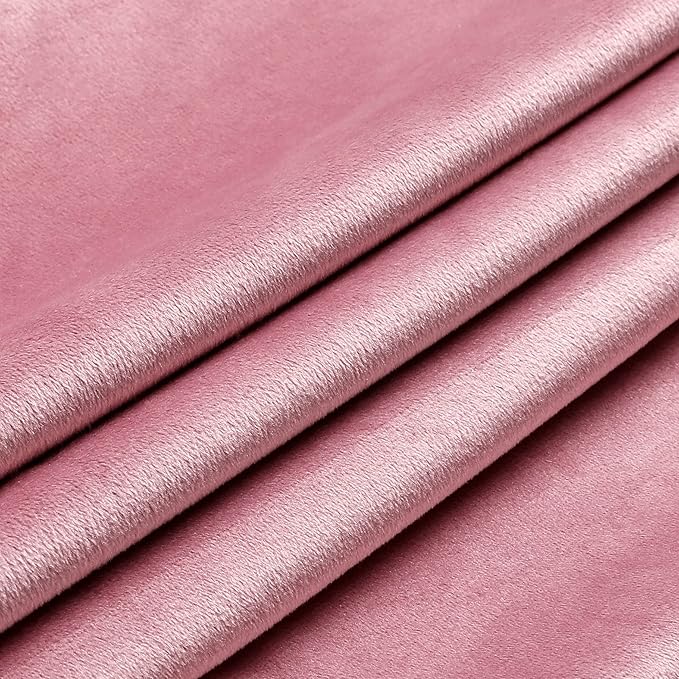 NiNi ALL Decorative Throw Pillow Covers Velvet 22x22 Inch Pack of 2 Pink Cushion Covers Soft for Couch Sofa Bedroom Living Room Outdoor