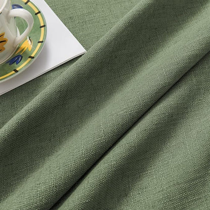Joydeco Linen Curtains 108 Inch Length 2 Panel Sets,Light Filtering Curtains for Bedroom 52 Inch Wide Living Room Drapes with Back Tabs & Rod Pockets (W52 x L108 Inch, Loden)