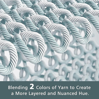 EMME Cotton Muslin Queen Blanket Bed Layering Bedspread Coverlet Breathable Gauze Soft Lightweight (Heather Teal, 90"x90")