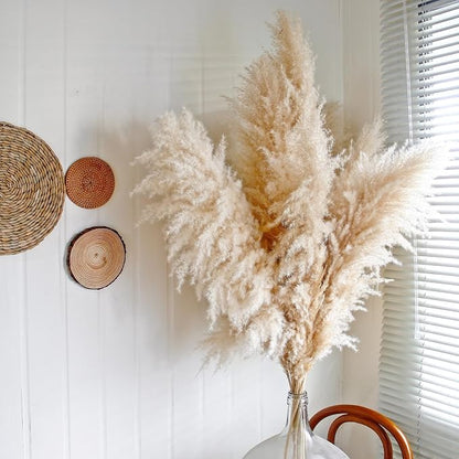 20pcs 40'' Pampas Grass Tall Decor - Pompas Floral, Tall Pampas Grass for Floor Vases, Living Room Floor, Floor Plants, Plumas para, and Grass Wall Decor