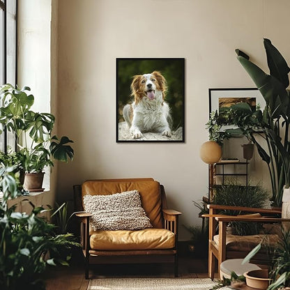 jenesaisquoi Upload Your Photo Image Custom Personalized Photo to Poster Printing Home Decor Wall Art Prints (Black Frame, 16" x 20")