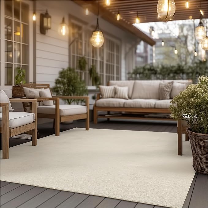 Bedsure 4x6 Faux Wool Area Rugs for Living Room, Machine Washable Carpet, Non-Slip Backing, Pet Friendly Throw Rug for Bedroom Dining Room, Linen
