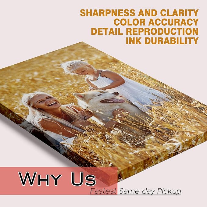 GMissT Canvas Prints With Your Photos - Personalized Pictures On Canvas Custom Poster for Home Decor - Floating Frames & Gift Wrapping Available