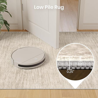 Valenrug Washable Rugs 8x10 - Non Slip 8x10 Area Rugs for Living Room, Stain Resistant Area Rugs for Bedroom, Foldable Machine Washable Area Rug(8'x10', Brown)