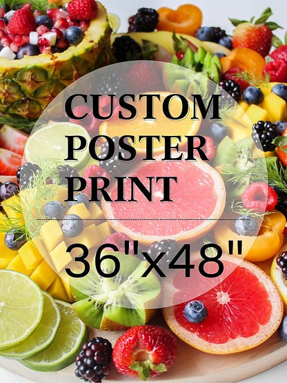 jenesaisquoi Custom Canvas Art Print 36" x 48", Upload Your Photo Image Custom Personalized Photo to Poster Printing Home Decor Wall Art Prints (Unframed)
