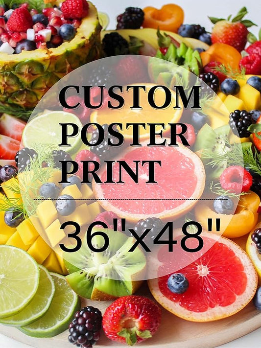 jenesaisquoi Custom Canvas Art Print 36" x 48", Upload Your Photo Image Custom Personalized Photo to Poster Printing Home Decor Wall Art Prints (Unframed)