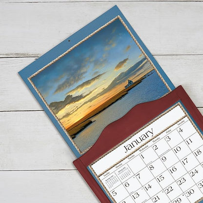 Lang, Classic Wall Calendar Frame - Vintage Red