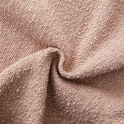 Foindtower Decorative Textured Boucle Throw Pillow Covers Accent Solid Pillow Cases Neutral Soft Cozy Couch Cushion Case for Chair Sofa Bedroom Living Room Home Decor 24x24 Inch,1PC,Light Pink