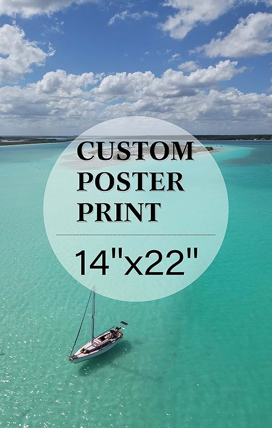 jenesaisquoi Custom Canvas Art Print 14" x 22", Upload Your Photo Image Custom Personalized Photo to Poster Printing Home Decor Wall Art Prints (Unframed)