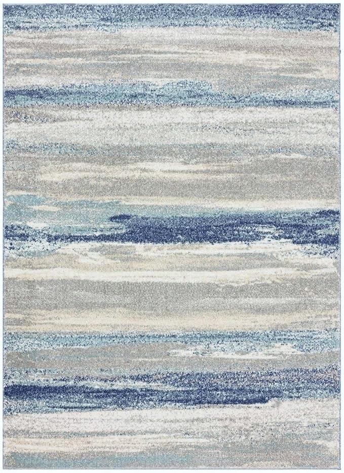 LUXE WEAVERS Tower Hill Abstract Blue 2x3 Area Rug