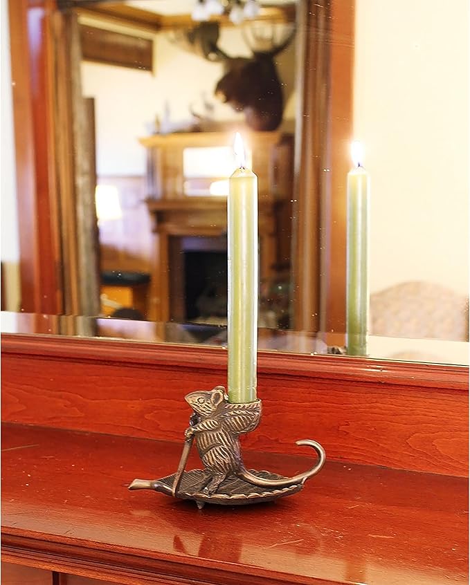 Intrepid Mouse Candleholder
