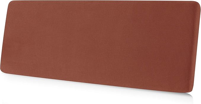 CHUN YI Medium Couch Cushion Cover Stretch for Loveseat, Sofa Seat Slipcovers for Pets, Suitable for Armchair Loveseat Sofa with Spandex Jacquard Washable Fabric(Medium,Brick)