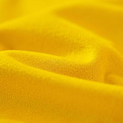FY FIBER HOUSE Pack of 2 Velvet Throw Pillow Covers Decorative Square Pillowcase Soft Solid Cushion Case for Sofa/Couch Use, 18 x 18 Inch Yellow