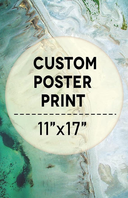 wall26 Custom Poster Prints - Upload Your Image/Photo, Personalized Photo to Poster Printing, Durable and Waterproof, Home Decor Wall Art Prints - 11x17 inches