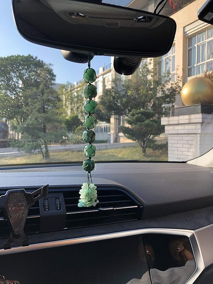 Home Decor Hanging Ornaments - Green Aventurine Gemstone Set for Feng Shui and Reiki