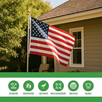 Custom Flag (1x1.5FT to 5x8FT) by BCB Print for Business | Personalized Outdoor Flags with Grommets for Advertising, Events | HD Printed Custom Sign Flag | Express Dispatch+Ship | Made in USA