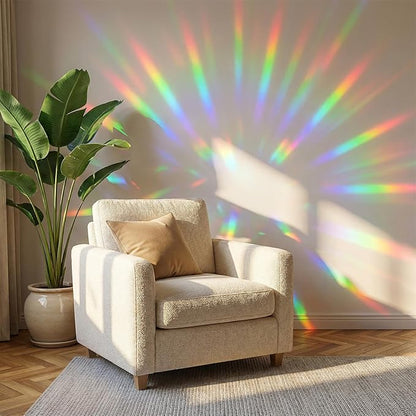 32 Pcs Star Window Clings, Anti Collision Window Decals to Save Birds, Non-Adhesive Rainbow Stickers, Sun Catcher Stickers Aesthetic Decor
