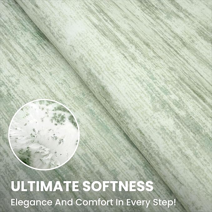 3x5 Modern Abstract Area Rug for Entryway, Lime Green Super Soft Washable Rug with Non-Slip, Low-Pile Door Mat Indoor for Living Room Bedroom, Carpet with Non-Shedding