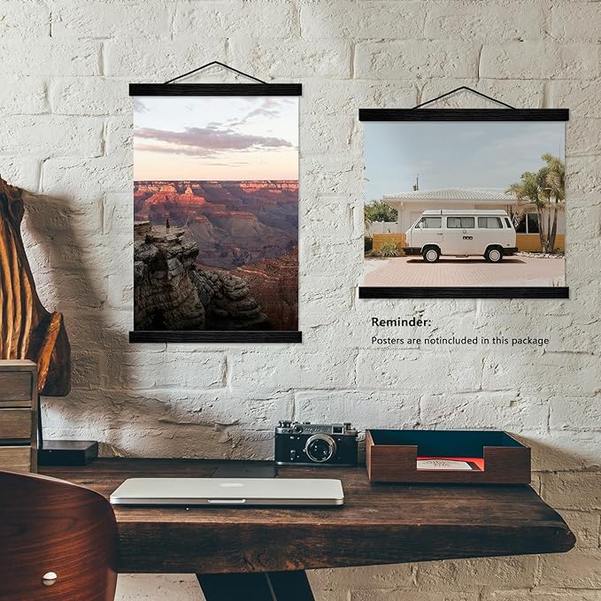4 Pack Magnetic Picture Frames - 20x24 20x28 20x30 Poster Frame Hanger for Photo Picutre Canvas Artwork Art Print Wall Hanging