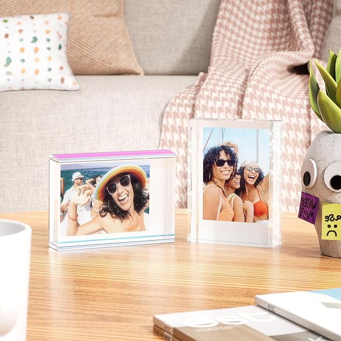 WINKINE Polaroid Frame for Photos, Instax Frame, 2x3 Mini Picture Frames for Fujifilm Instax Mini Film, Polaroid Film Frames for Desktop, 2x3 Small Photo Display