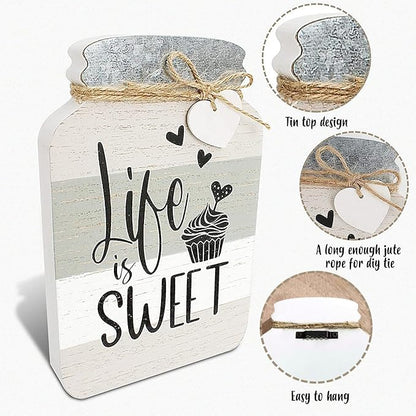 Old Shack Collection – Kitchen Wall Decor Set of 4 – Durable Kitchen Wall Art – Refined Kitchen Decor to Elevate Your Home, Crafted for Lasting Style, 8 x 5 in
