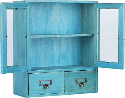 Restokki Desktop Organizer - Stylish Wood Storage Box for Home & Office - Convenient, Space-Saving Design - Ideal for Makeup, Documents, Stationery, and More.Desktop Drawers.