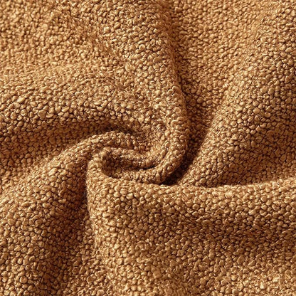 JUSPURBET 18x18 Throw Pillow Covers Set of 2 Decorative Pillow Covers for Couch Sofa Bed Cozy Boucle Textured Cushion Covers Cases with Invisible Zipper for Living Room Home Decor,Mustard Yellow