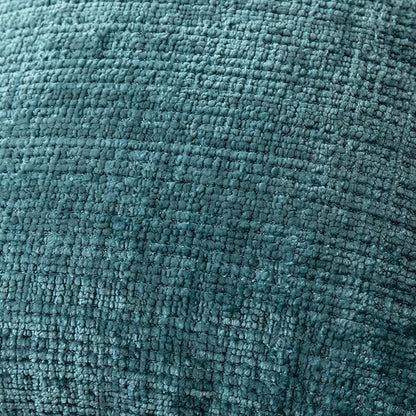 Yaertun Pack of 2 Chenille Textured Decorative Throw Pillow Covers Accent Solid Cushion Cover Soft Cozy Pillow Case with Velvet Back for Couch Sofa Bed Living Room 18x18 Inch Lake Blue