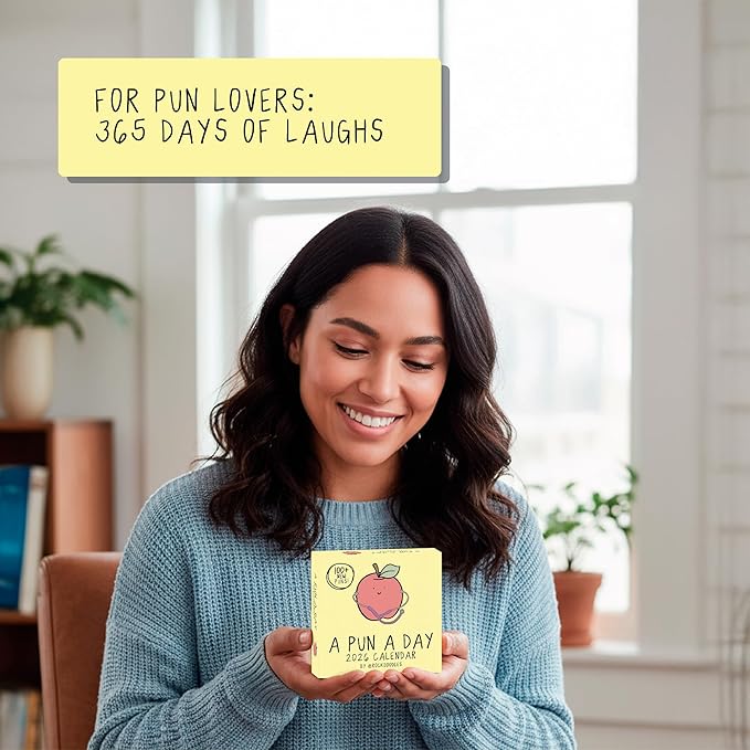 Rockdoodles 2026 Punny Day-to-Day Calendar | Funny Daily Desktop Calendar Christmas Stocking Stuffer Gift for Home or Office, Daily Tear Off Pages With New Puns | A Pun A Day by Rockdoodles