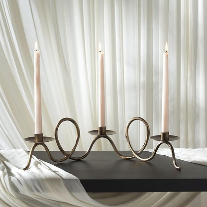 SAFAVIEH Home Collection Cian Brass Candleholder Centerpiece