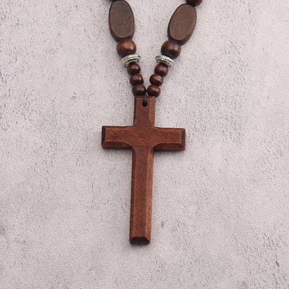 Leather Necklace for Women Boho Choker Necklace Long Cord Leather Pendant Bohemian Neckalce Vintage Alloy Pendant Leather Rope Necklace Wooden Necklaces for Women